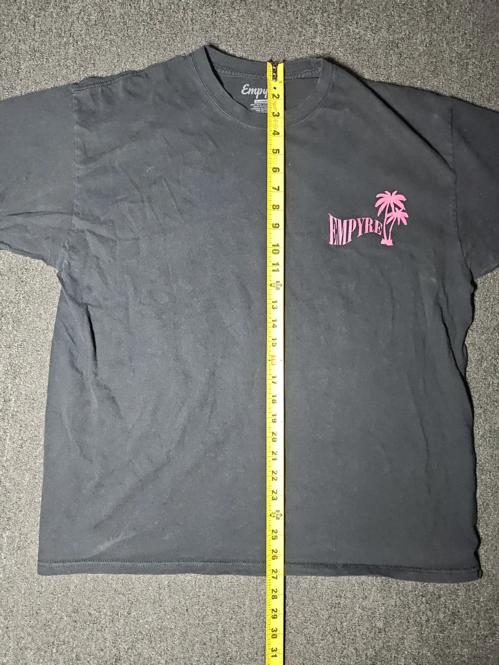 Empyre Black Graphic Palm Logo Tee - Men's Casual Shirt Size XL - Picture 5 of 9
